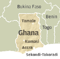 Ghana Map.  Image source africanbusinessmagazine